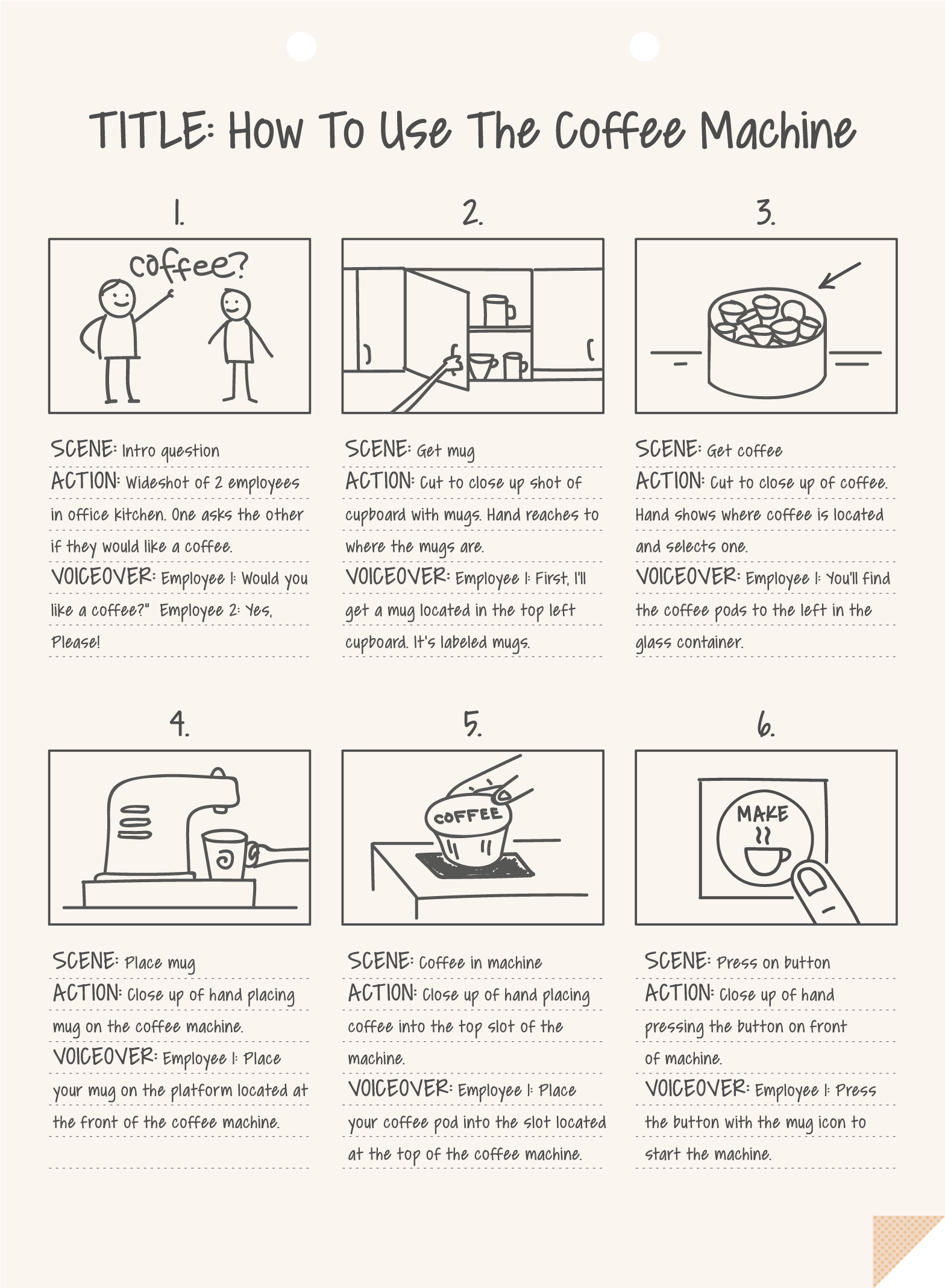 Storyboard examples