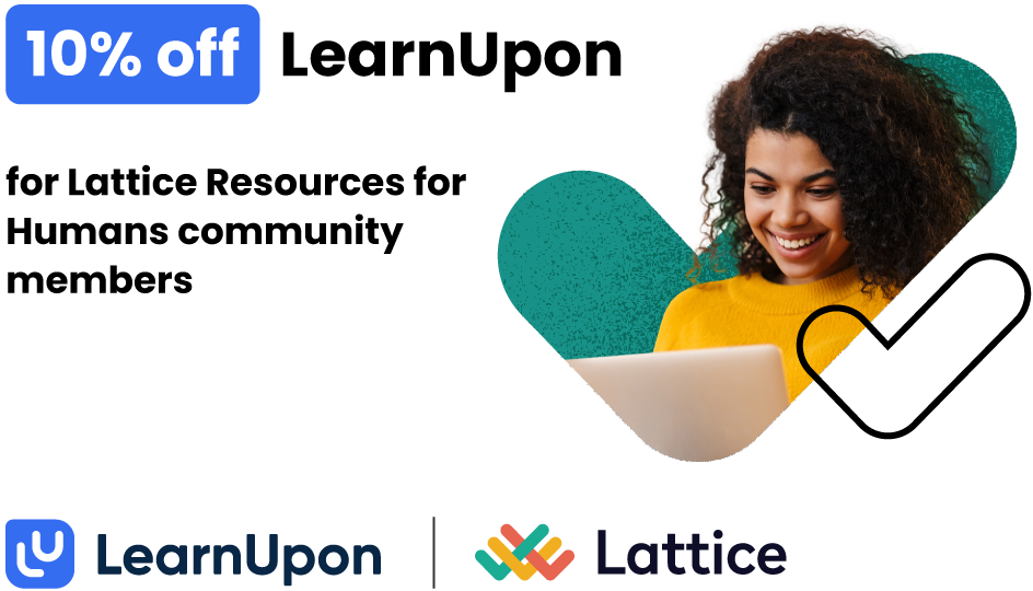graphic promoting lattice and learnupon's partnership
