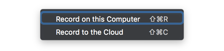 zoom recording options