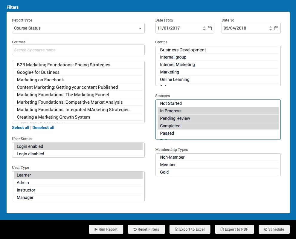 What Learning Management System reports do I need?
